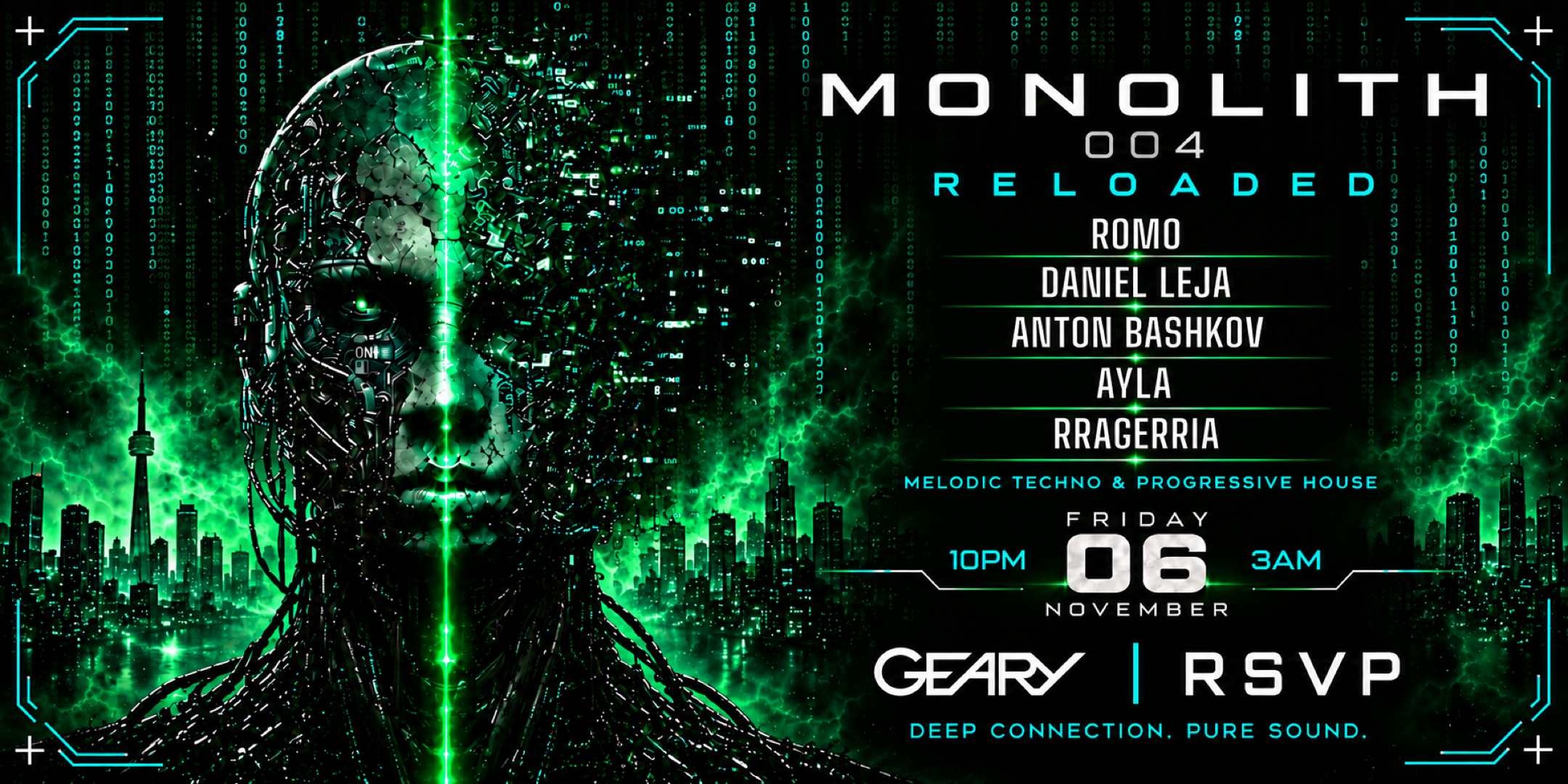 MONOLITH 004: RELOADED event flyer