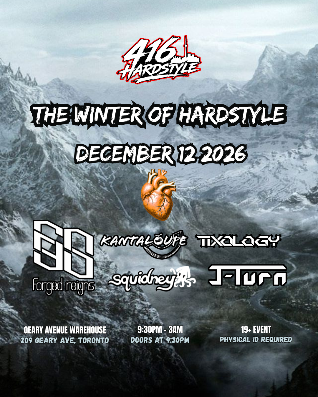 416Hardstyle Presents: The Winter of Hardstyle event flyer